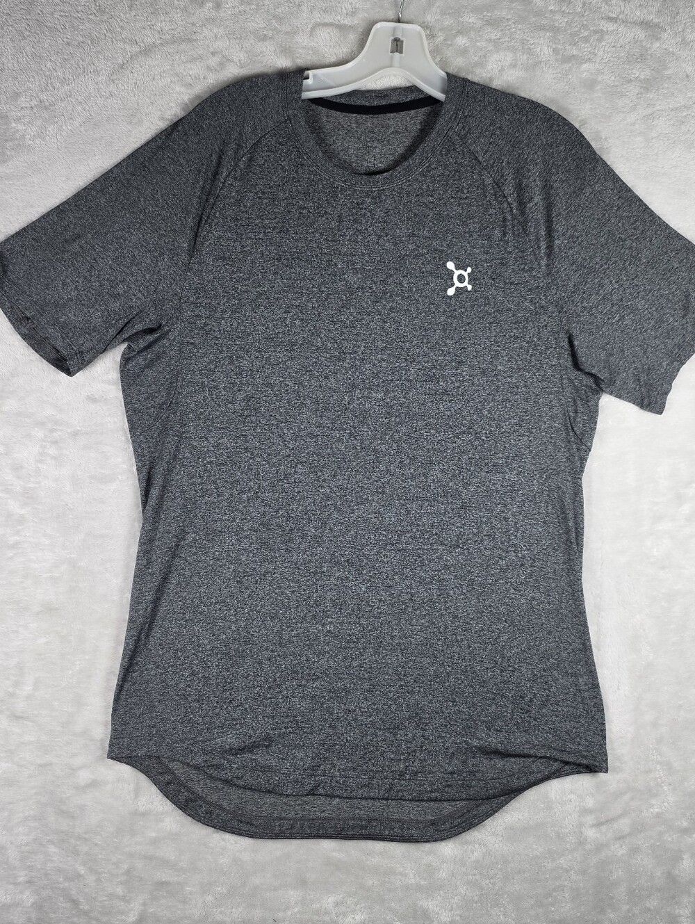 Lululemon Orangetheory DrySense Size M Medium Dark Gray Short Sleeve Shirt Mens